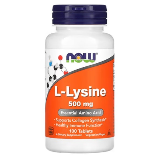 Аминокислота L-лизин NOW LYSINE 500mg 100 tab Луцк - изображение 1