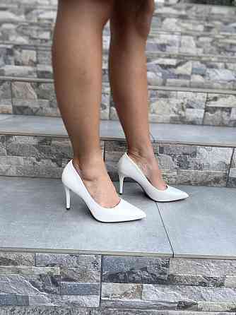 Туфлі жіночі TRASTA білі еко-шкіра каблук 9 см 38р.-25 см 39р.-25.5 см ( -26 3957) Коломыя