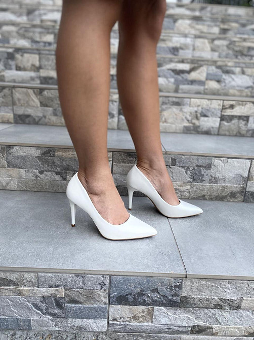 Туфлі жіночі TRASTA білі еко-шкіра каблук 9 см 38р.-25 см 39р.-25.5 см ( -26 3957) Коломыя - изображение 5