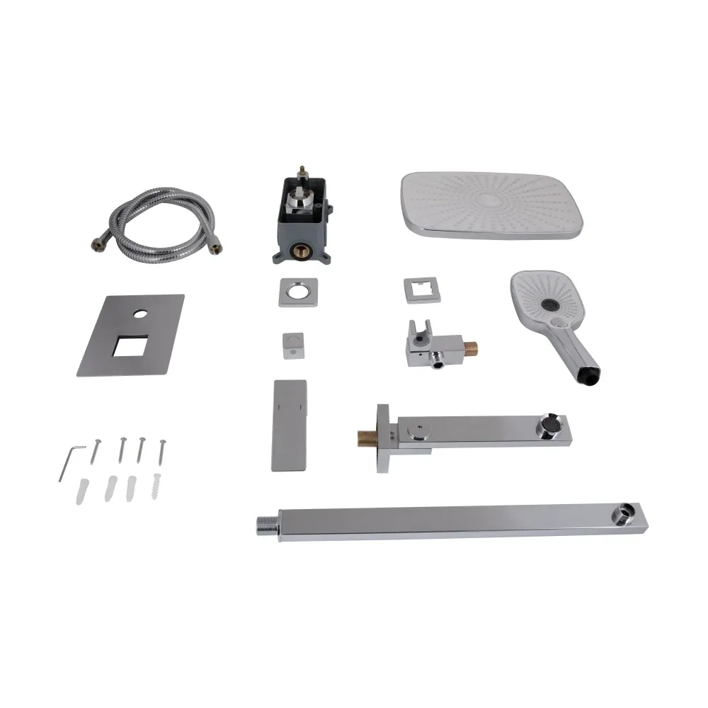 Душова система з виливом Qtap Gemini прихованого монтажу на три споживачі QTGEM114CRM45702 Chrome Київ - фото 9