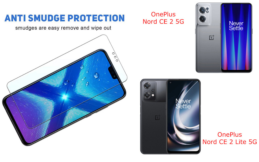 Захисне скло NeoGlass для OnePlus Nord CE 2 5G, Nord CE 2 Lite 5G – надпрозоре та стійке Київ - фото 3