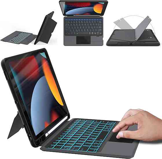 Защитный чехол ROOFEI с Bluetooth клавиатурой для iPad 10.2 (2019/20/21)/pro10.5(2017)/Air 3 10.5 Днепр