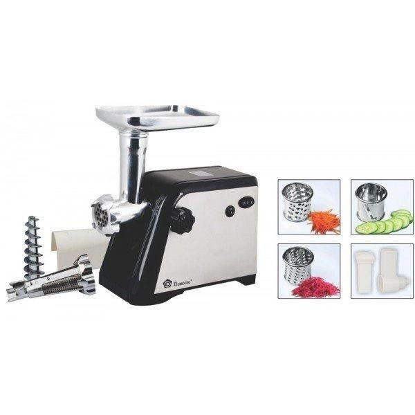 Электрическая настольная мясорубка с насадками DOMOTEC, Бытовая электромясорубка для мяса с насадками QD-14 Киев - изображение 1