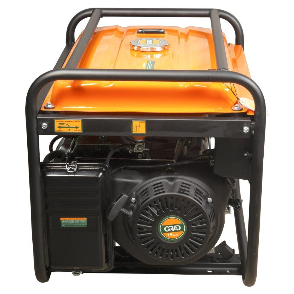 Генератор бензиновий 220В 5.0/5.5кВт 4-х тактний ручний запуск GRAD (5710955) Рівне - фото 4