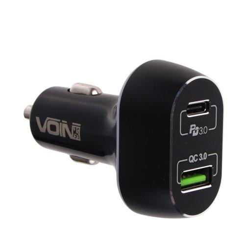 Автомобильное быстрая зарядка VOIN 63W, USB QC3.0 18W + PD 45W, 12/24В Харьков - изображение 7