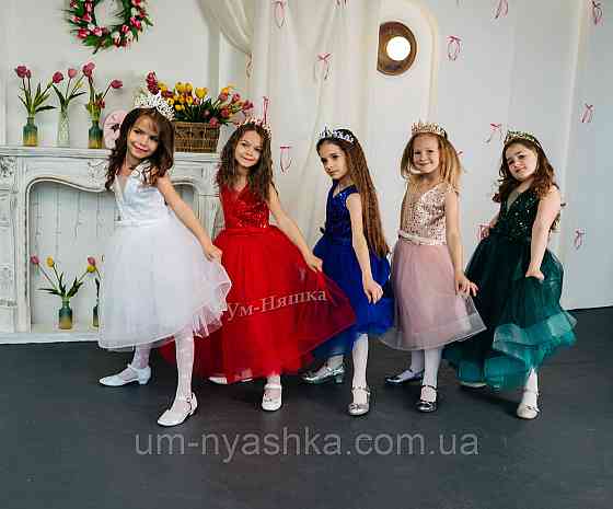 Детское нарядное синее платье 122-134 Кривой Рог