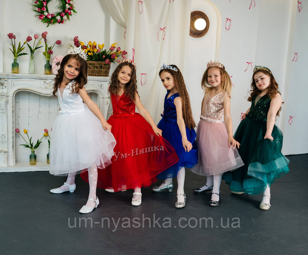 Детское нарядное синее платье 122-134 Кривой Рог - изображение 4