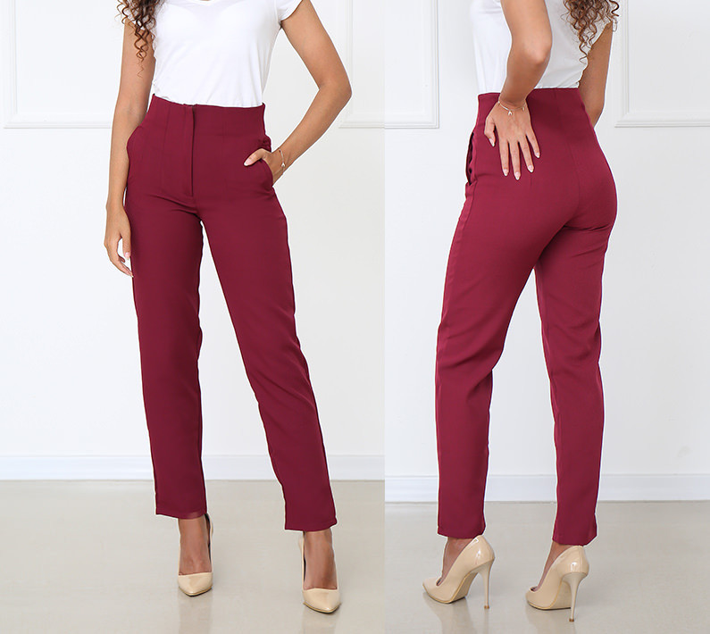 Жіночі прямі штани з кишенями "Jenifer" оптом | Розпродаж моделі Київ - фото 2