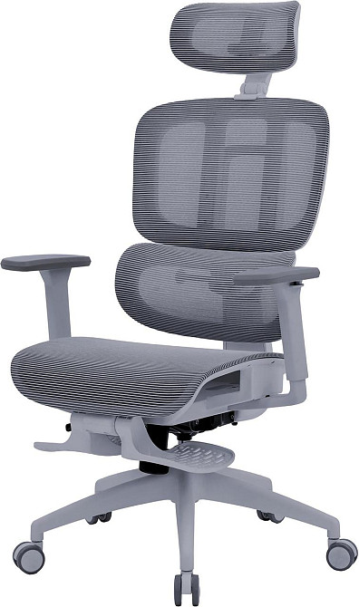 Крісло офісне Officepro Skyline Footrest Gray/Dark Gray (OC750-G-DG-DG) ( 27540 ) Харків - фото 1