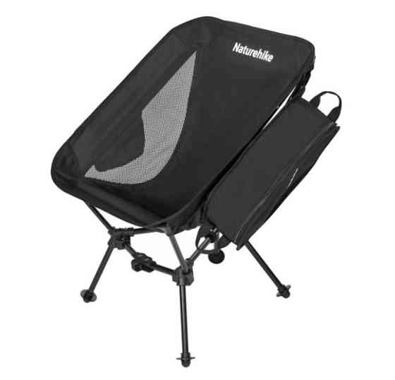 Кресло складное Naturehike Clamshell 001 Triangle Folding Moon Chair Черный Винница
