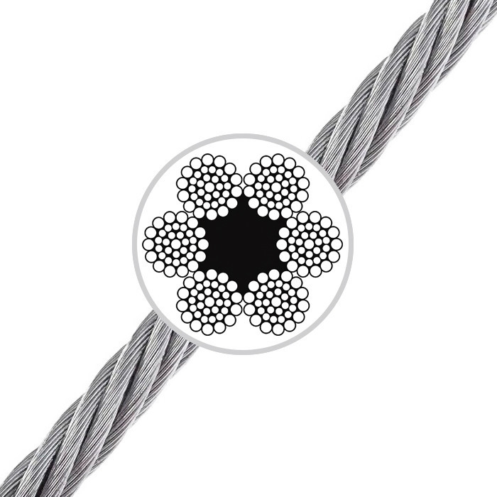 Канат ДСТУ 7668-80 (6х36) смазочный 9.7 мм Одесса - изображение 1