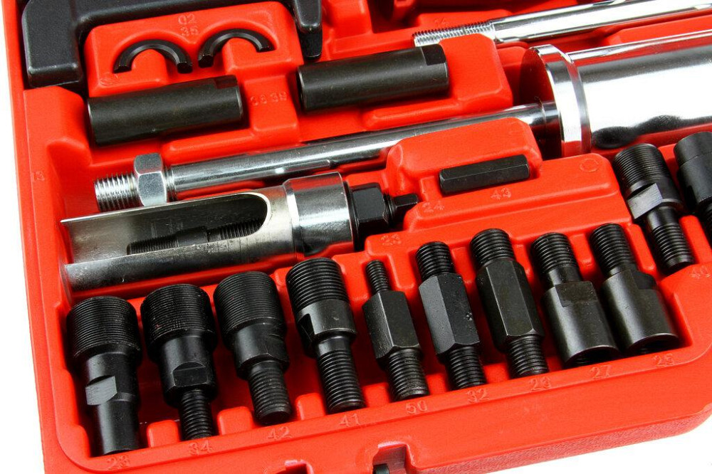 Универсальный Инерционный съемник дизельных форсунок с адаптерами в кейсе Mar-Pol (M57689) Нововолынск - изображение 5