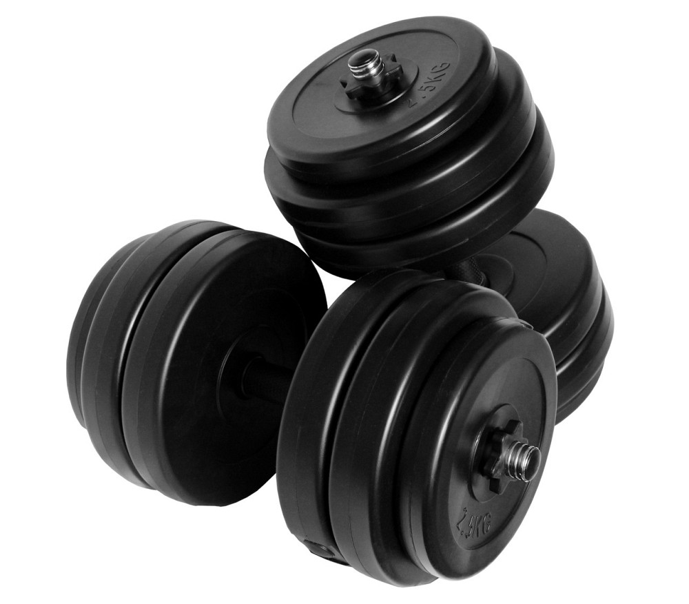 Комплект гантелей + з'єднювач 52 кг (2 шт по 26 кг) штанга, гантелі Київ - фото 8