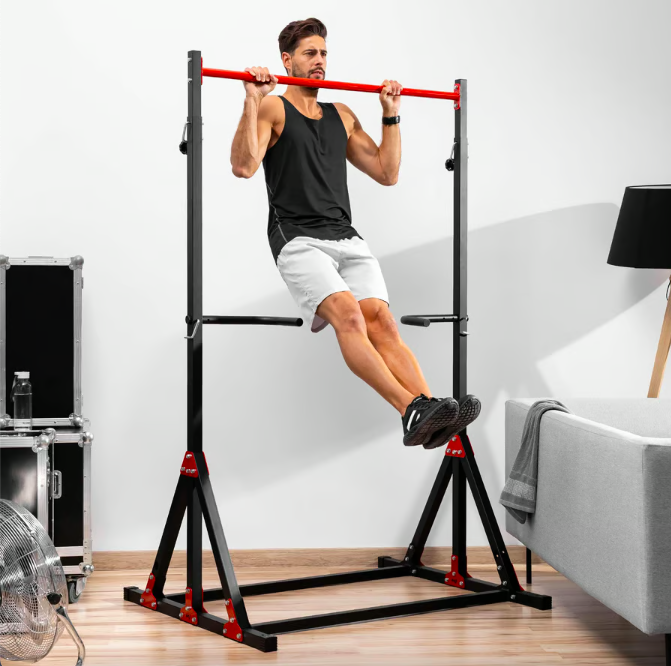 Підлоговий турнік із регульованою висотою багатофункціональний до 200 кг бруси для дому та спортзалу HS-1015K Київ - фото 2