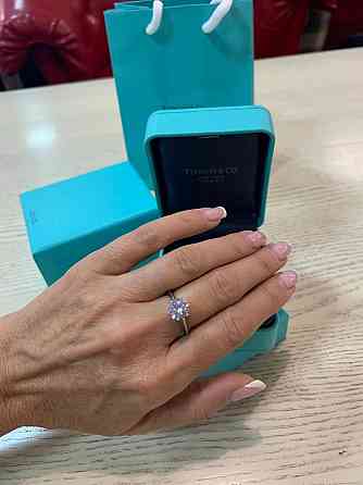 Тиффани Tiffany кольцо 925 пробы, циркон, кольцо  в подарочной упаковке люкс Одесса