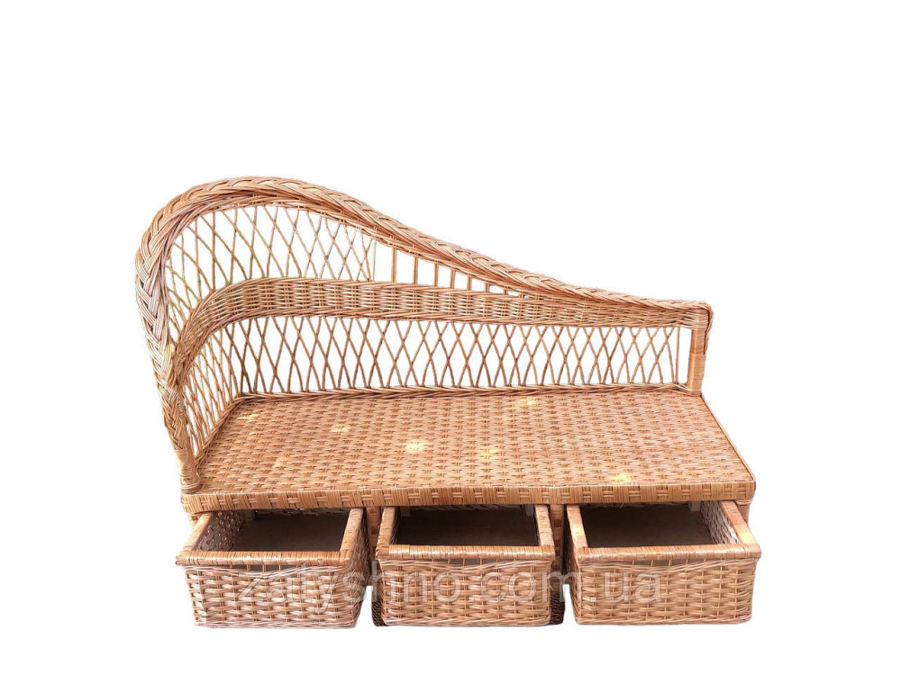 Диван великий плетений із шухлядами Київ - фото 1