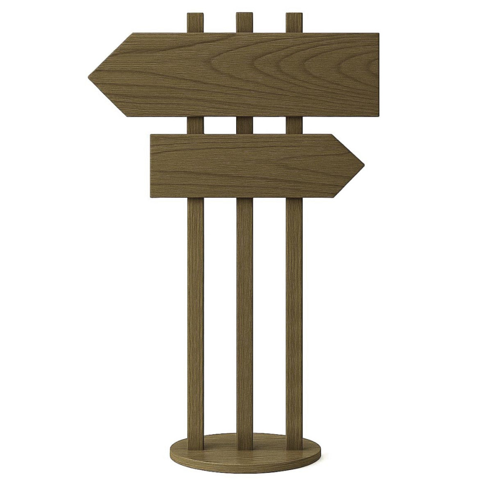 Підлогова стрілка-покажчик "Мітаколо" палісандр Миколаїв - фото 1