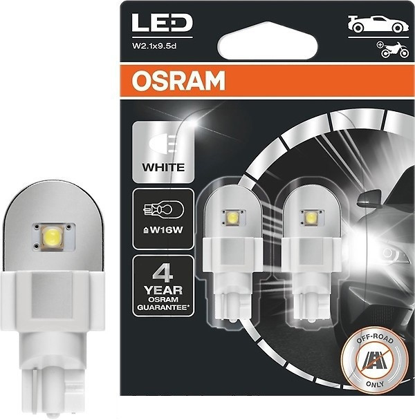 Комплект світлодіодних ламп OSRAM 921DRP-02B LEDriving SL W16W T15 12 V W2.1X9.5d 6000 K 2pcs Харків - фото 3