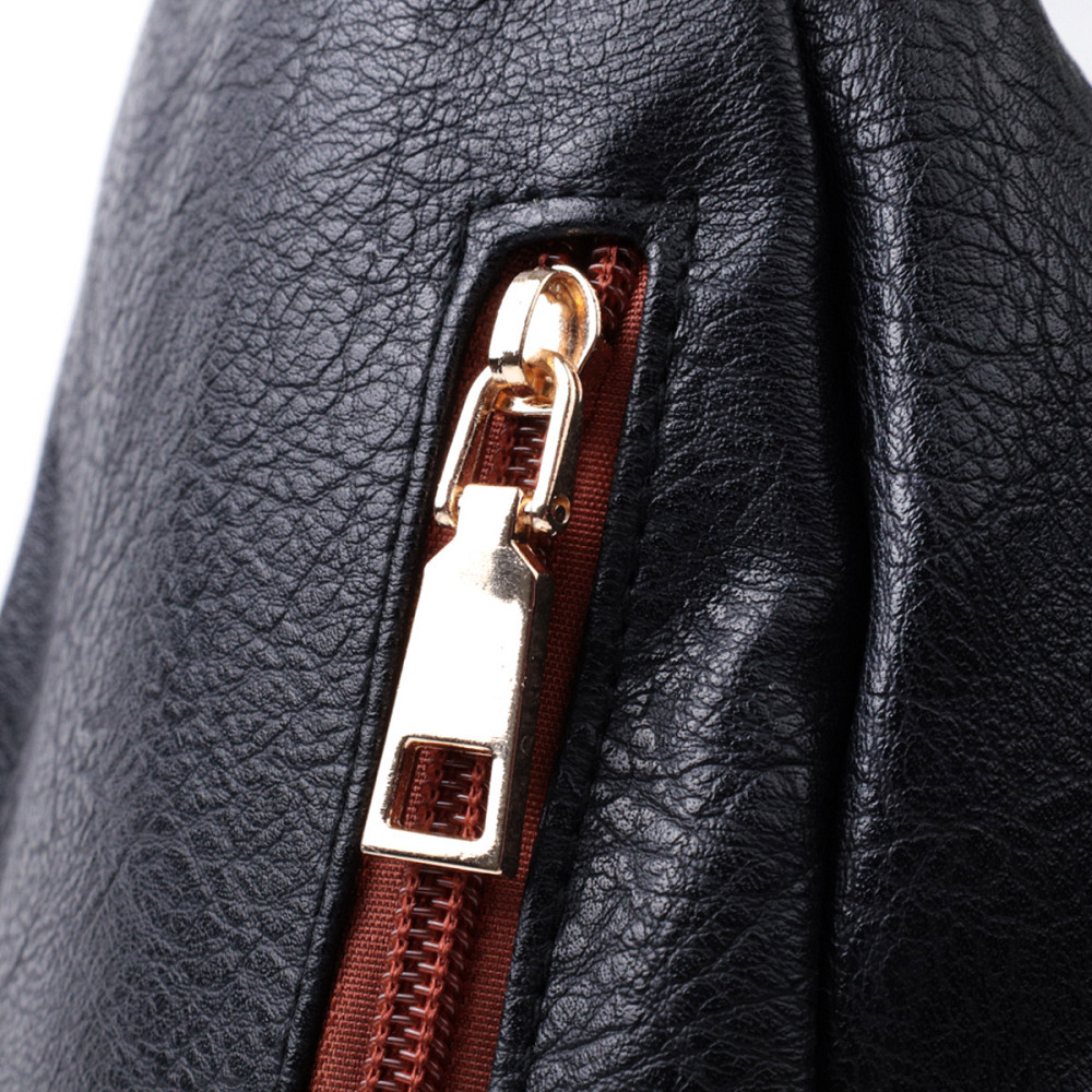 Зручна жіноча сумка через плече з отвором для навушників з екошкіри Vintage 22787 Чорний Київ - фото 5