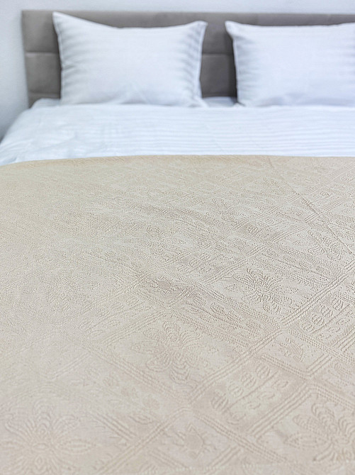 Ecotton Покривало Ecotton Pique 200х230 см натуральне молочний Natural в крафтовій подарунковій Коломыя - изображение 1