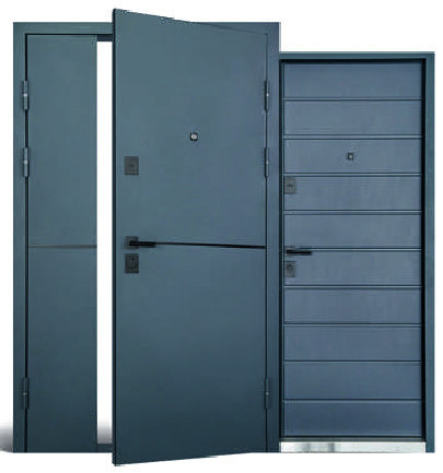 Входная дверь Abwehr Defender Solid 0/RAL 7021Т + Уличная пленка Антрацит 1200*2050 мм Уличная входная дверь Киев - изображение 3