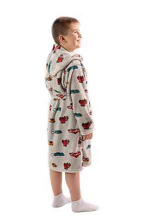 Халат дитячий для хлопчика, теплий, велсофт, топ Крохатушка одяг Київ