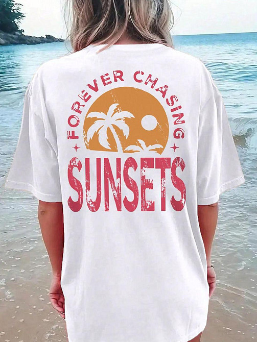 Футболка жіноча з принтом  46 Біла 2664084007 Дніпро - фото 1