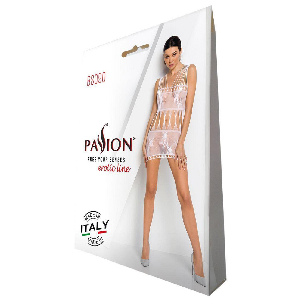 Бодістокінг мінісукня з метеликами Passion BS090 One Size white Sex Aura Київ - фото 6