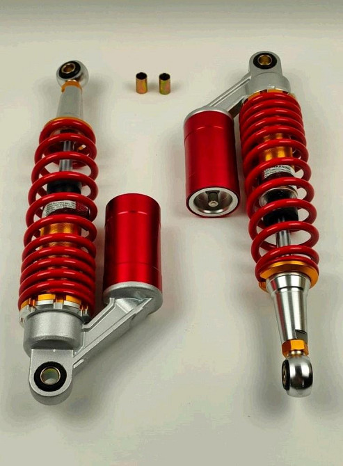 Амортизаторы (пара) мопед Дельта 32 см, газомасляные (красные) Мукачево - изображение 1