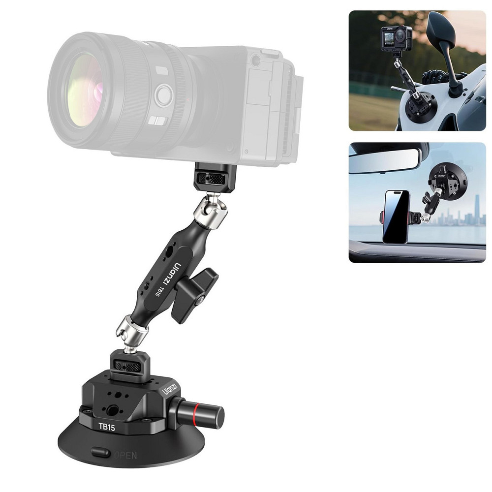 Присоска с усиленным Magic Arm для камер до 3кг с возможностью сочетания нескольких Ulanzi TB15 Киев - изображение 1