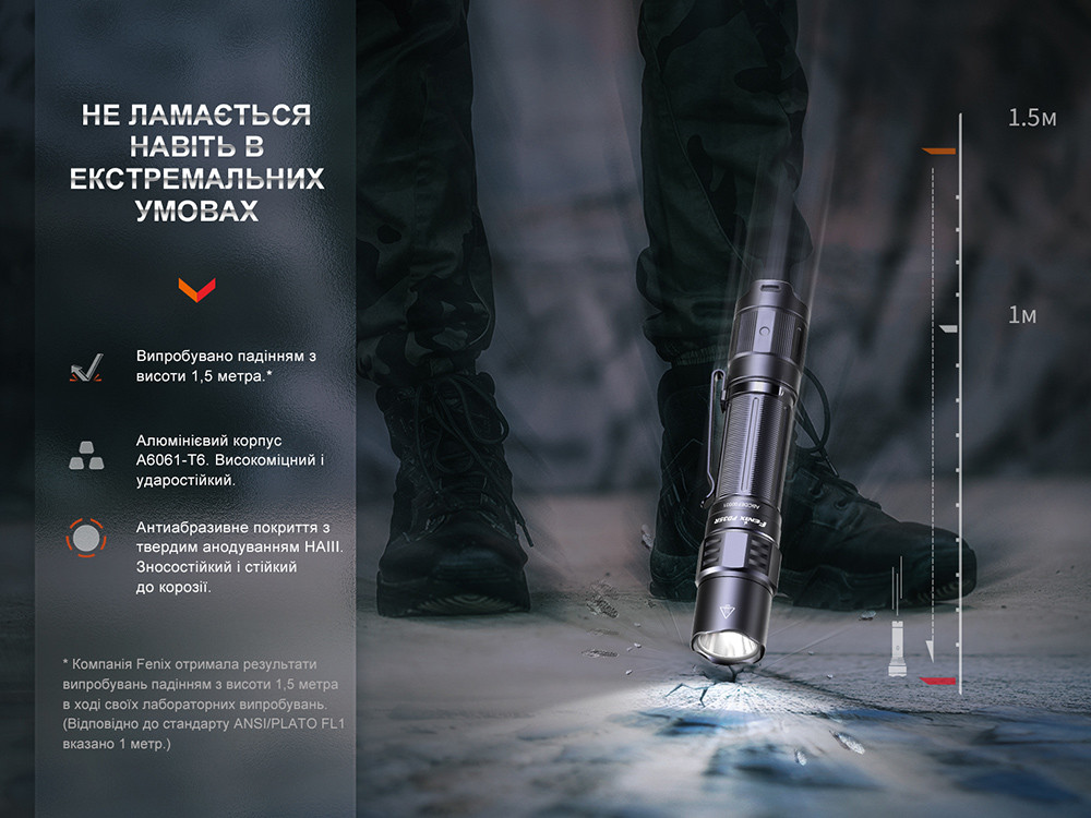 Ліхтар тактичний акумуляторний Fenix PD35R Київ - фото 14