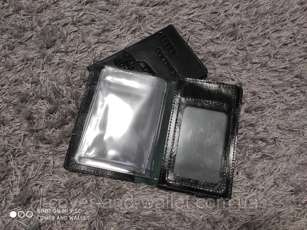 Обкладинка для авто документів із натуральної шкіри зеленого кольору ST Leather Київ - фото 3