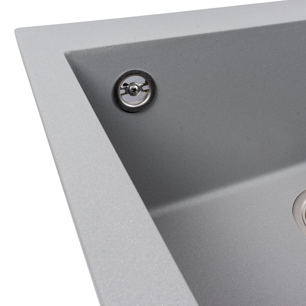 VALESO Кухонна гранітна мийка 5750 DAVINA VALESO сірий металік Коломыя - изображение 5