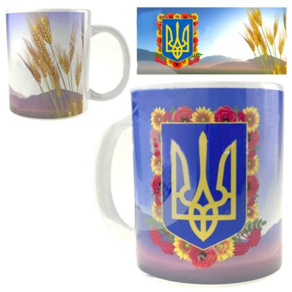 Кружка керамическая Герб Украины в цветах Киев - изображение 1
