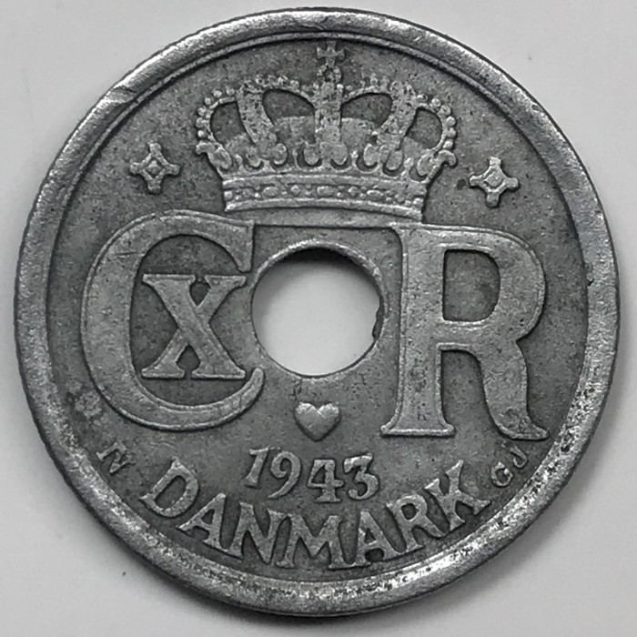 Монета 10 эре 1943, Дания Полтава - изображение 1