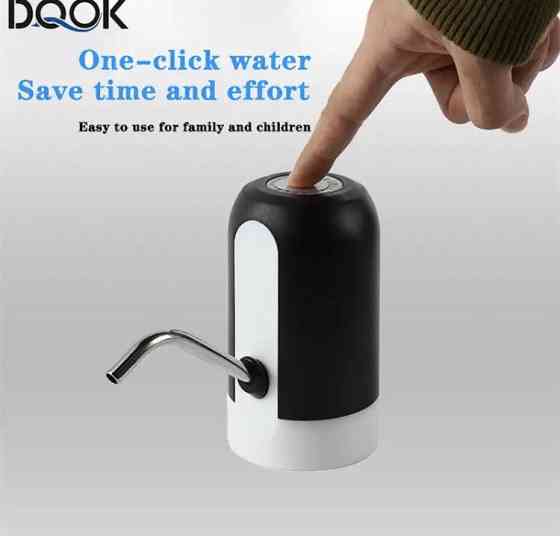 Помпа для води електрична (Диспансер для води) на акумуляторній батареї, плавно набирає воду без бризок Київ