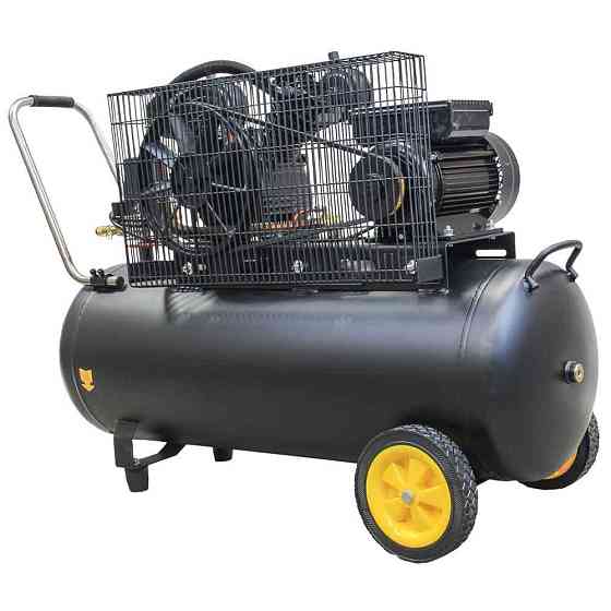 Компрессор двухцилиндровый ременной (V) 2.5кВт 396л/мин 10бар 100л (2 крана) SIGMA (7044151) Киев