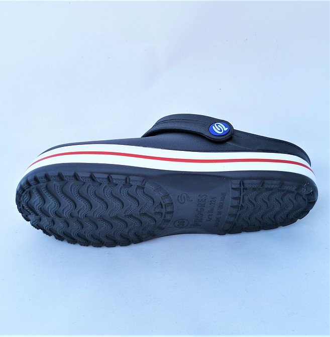 Женские Тапочки CROCS Синие Кроксы Шлёпки Сланцы (размеры: 36,37,39,40) Днепр - изображение 3