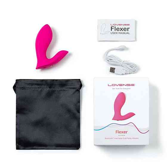 Смарт-вибратор в трусики Lovense Flexer, манящее движение + вибрация, стимуляция клитора и точки G Sex Aura Киев