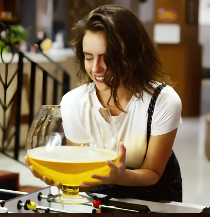 Огромный стеклянный бокал RESTEQ 4000 мл — декоративный бокал для вина и коньяка, высота 20 см, диаметр 15,7 см Киев