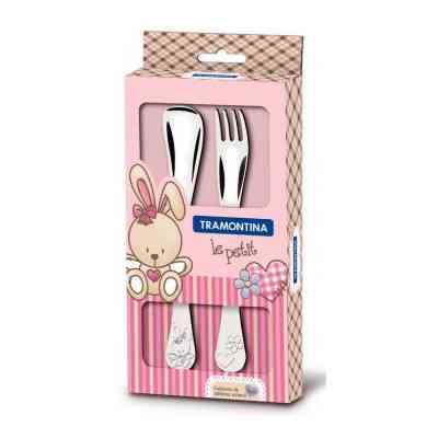 Набор столовых приборов Tramontina Baby Le Petit Рожевий 2 предмети (66973/015) Винница