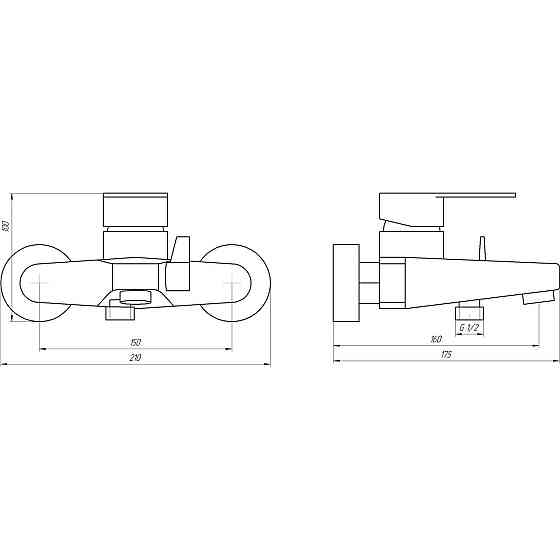 Змішувач для ванни Globus Lux MAIN SM-102N (000022003) Київ