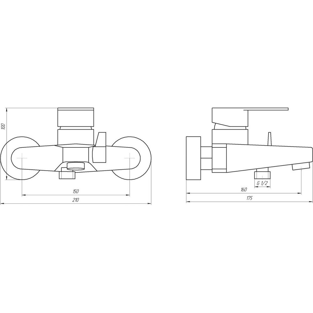 Смеситель для ванны Globus Lux MAIN SM-102N (000022003) Киев - изображение 5