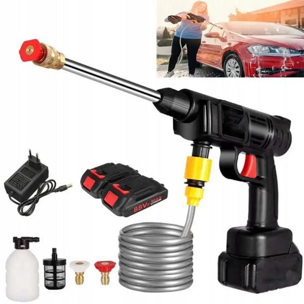 Універсальна автомийка високого тиску Cleaning Gun 48V з 2 акумуляторами та кейсом NC-69 Львів - фото 4