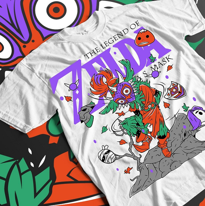 Футболка аниме Маджорас Маск Легенд Зелда оверсайз (S/M/L) Черний AnimeJ0345 Днепр - изображение 1