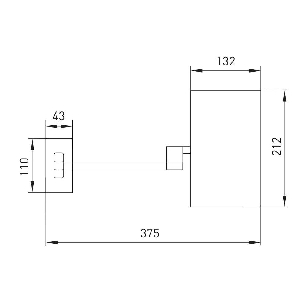 Дзеркало косметичне прямокутне VOLLE  cromo 2500.281201 Київ - фото 2
