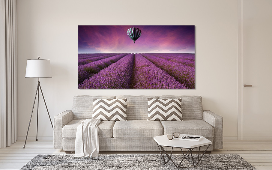 Картина полотно у вітальню / спальню  Поле Лаванди    MLP_396 ( 60х30см ) 70x140 см Київ - фото 2