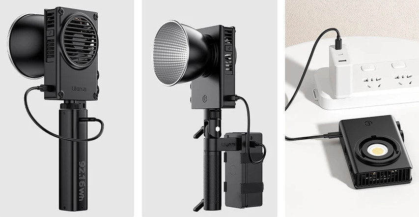 Постійне світло міні кишенькове надпотужне 100Вт Bi-Color 2700-6500К CRI96+ Mini Bowens Ulanzi L099 Київ - фото 4