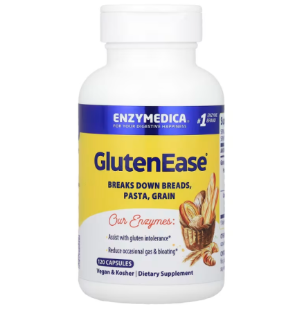 Ферменты для переваривания глютена Enzymedica GlutenEase 120 капсул Киев