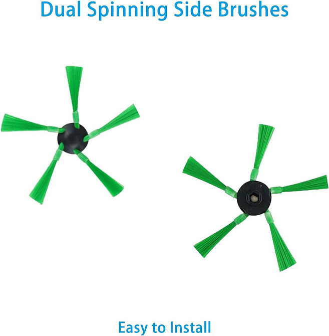 Аксессуары для робота-пылесоса Kobold VR200 VR300 зеленый набор 12 шт (1 ролик, 6 боковых щеток, 4 HEPA Киев - изображение 2